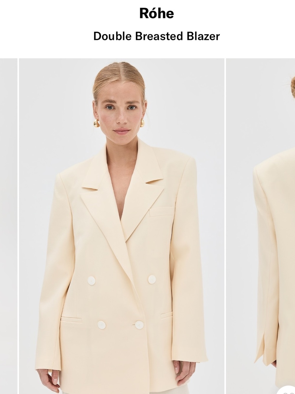 Róhe
Double Breasted Blazer , virgin wool oversized